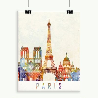Plakaty z Paryżem 