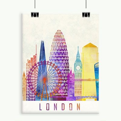Plakaty z Londynem 