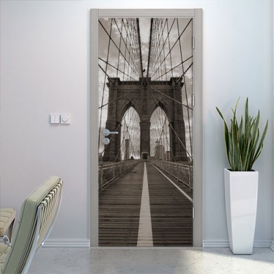 Fototapety - Naklejki na drzwi z mostami 